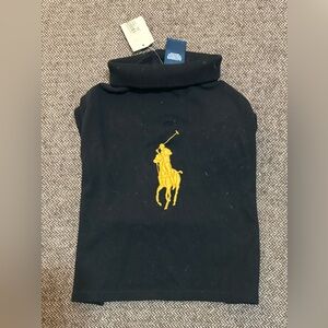 Polo by Ralph Lauren Black and Gold Dog Shirt